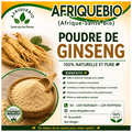 Ginseng Excellent AFRIQUEBIO, stimulant sexuel et booster naturel, en capsules, visible dans un flacon blanc.