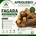 Écorces de Fagara naturelles pour la drépanocytose, produit AFRIQUEBIO, visibles en image.