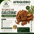 Écorce de Cailcédrat AFRIQUEBIO pour le bien-être des trompes de Fallope, image montrant des morceaux d'écorce naturelle