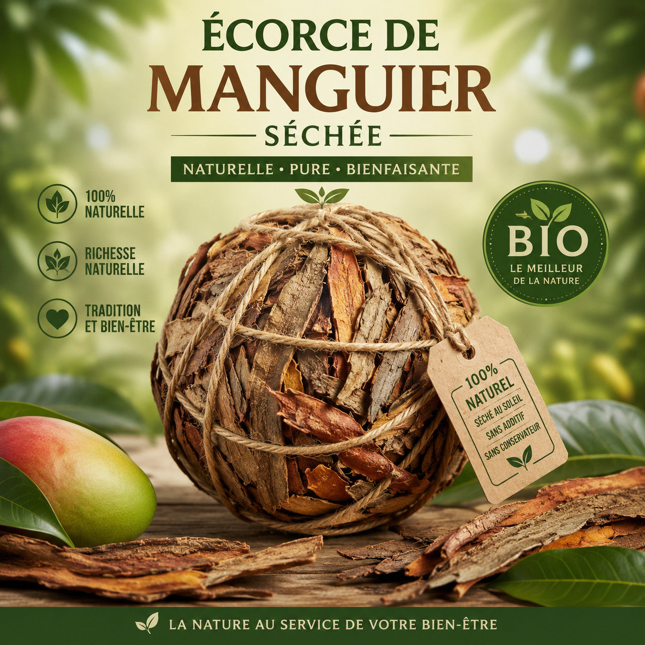Produit 057 : L'écorce de manguier (astringente, anti-inflammatoire, antibactérien)