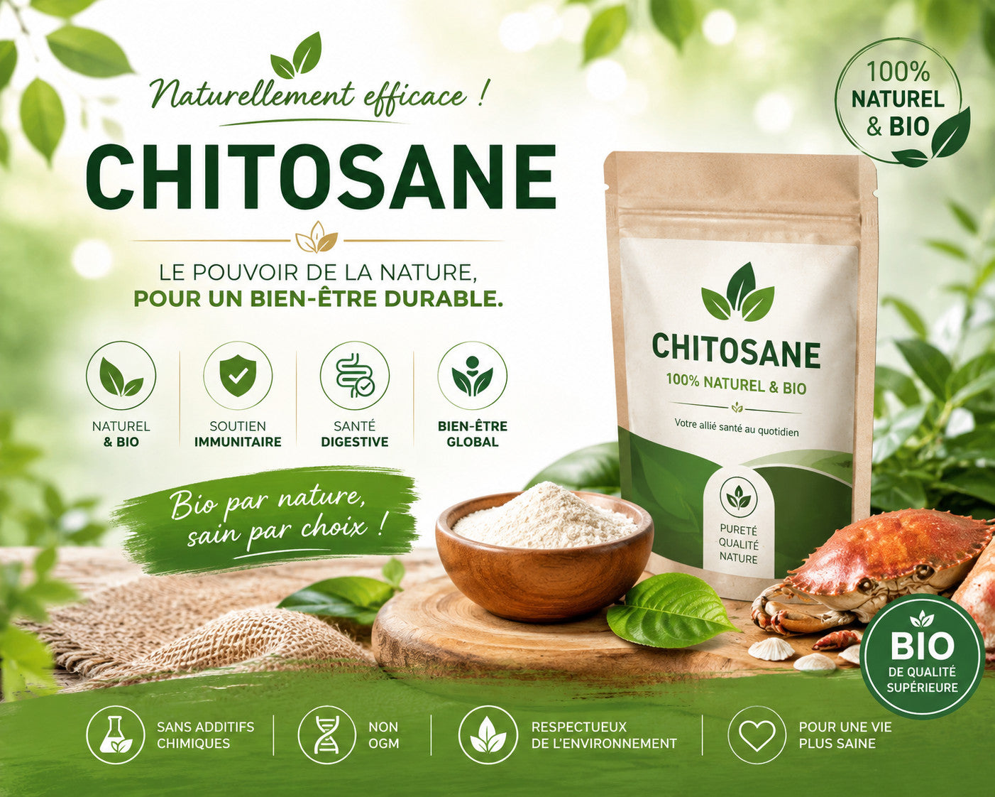 Produit 070 :Le chitosane pour éliminer les graisses du ventre Thé ventre plat