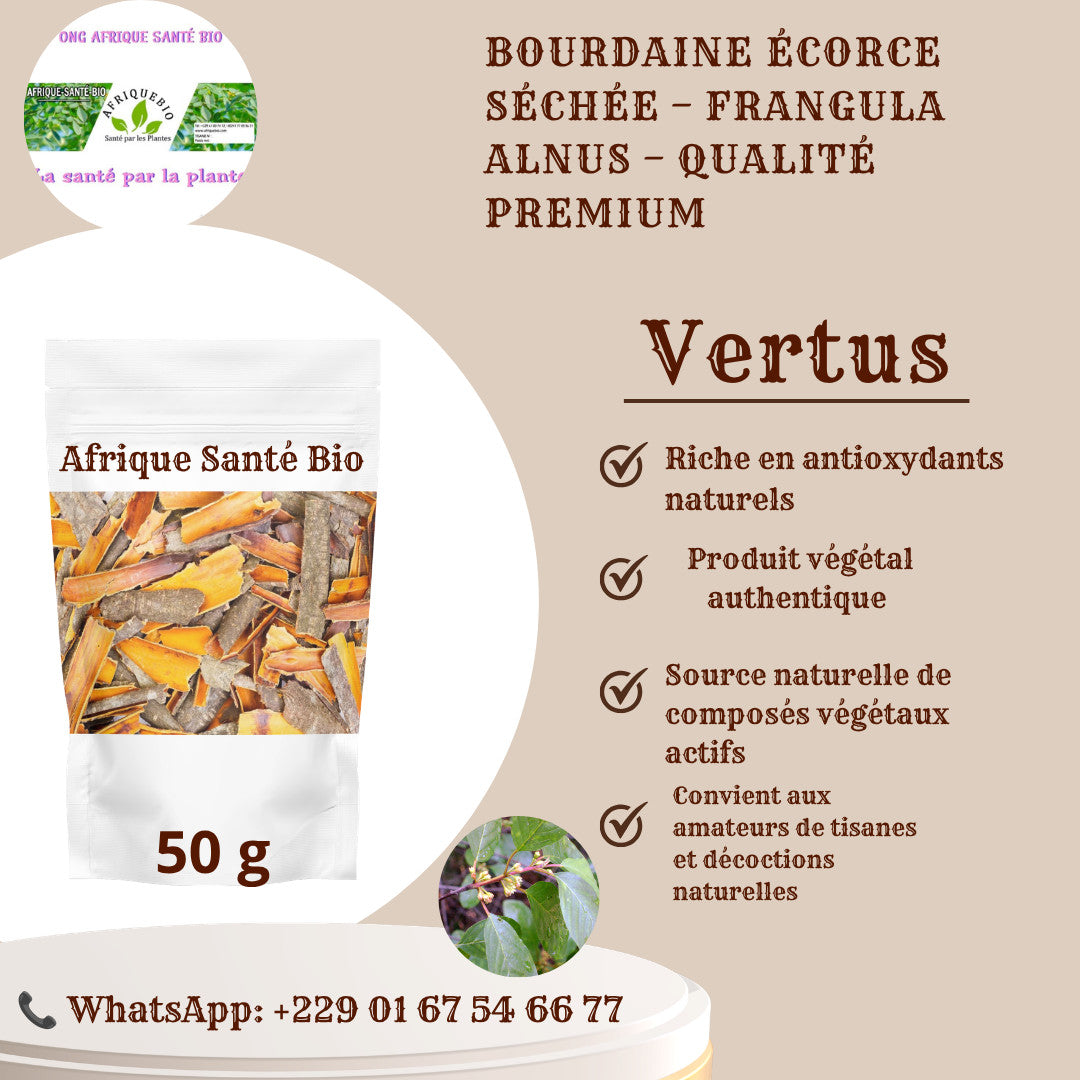 Produit 131 :Bourdaine Écorce Séchée – Frangula alnus – Qualité Premium