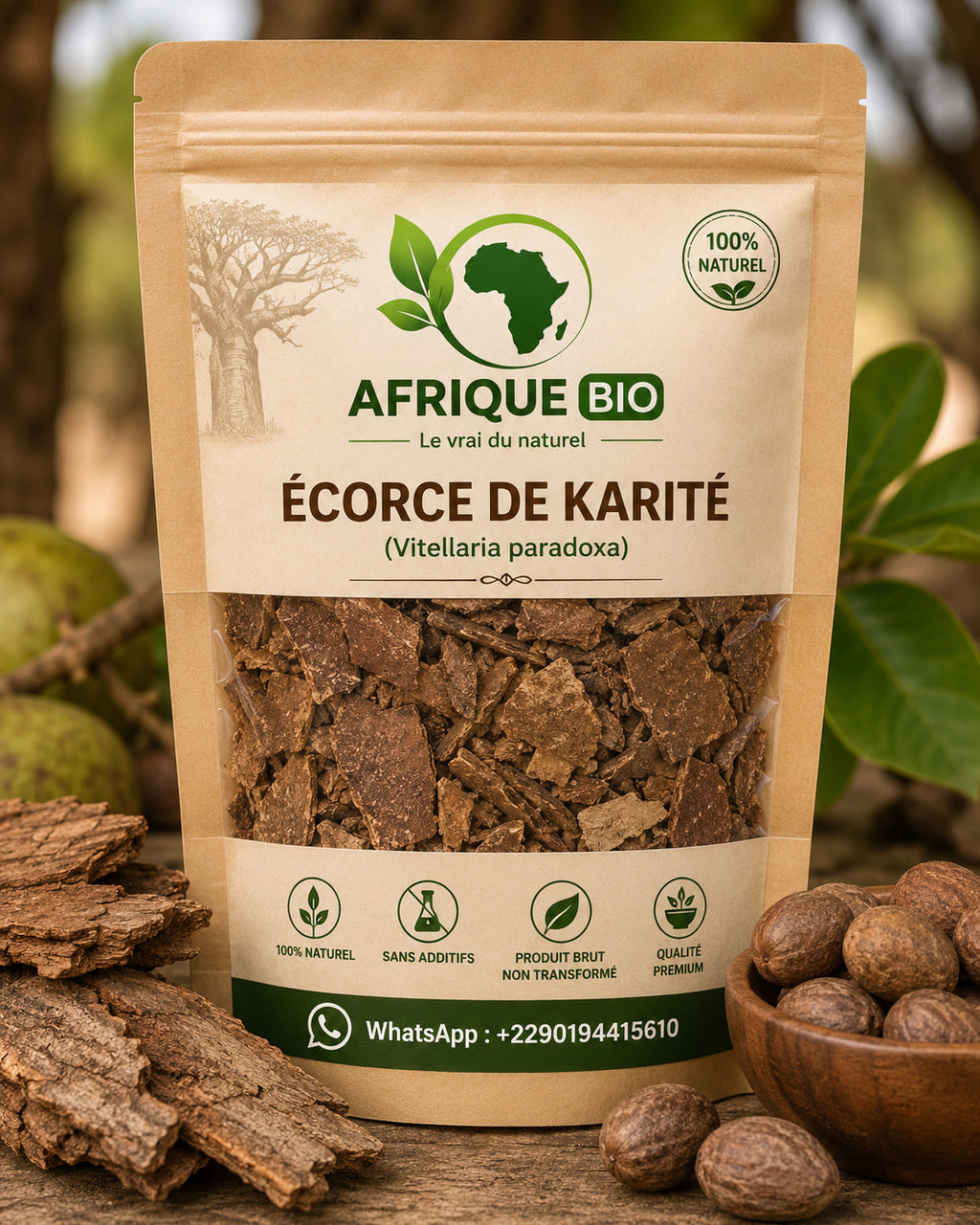 Produit 118 :L’écorce de karité Propriétés anti-inflammatoires et Hygiène intime féminine