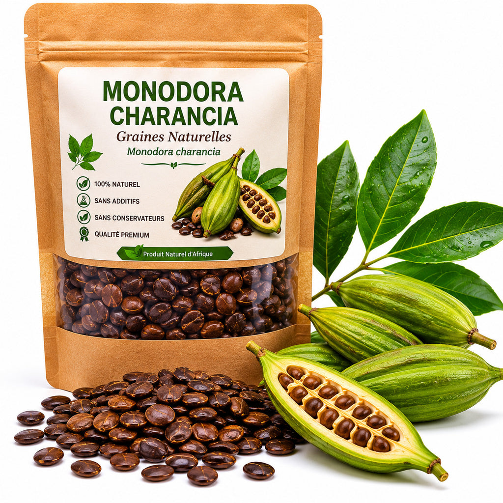 Graines de Momordica Charantia de la marque AfriqueBio, vue en gros plan, pour la culture ou la consommation.