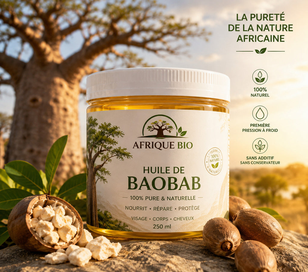 Produit 111 :Huile de Baobab Peau Douce bien Hydrater et Production de collagène