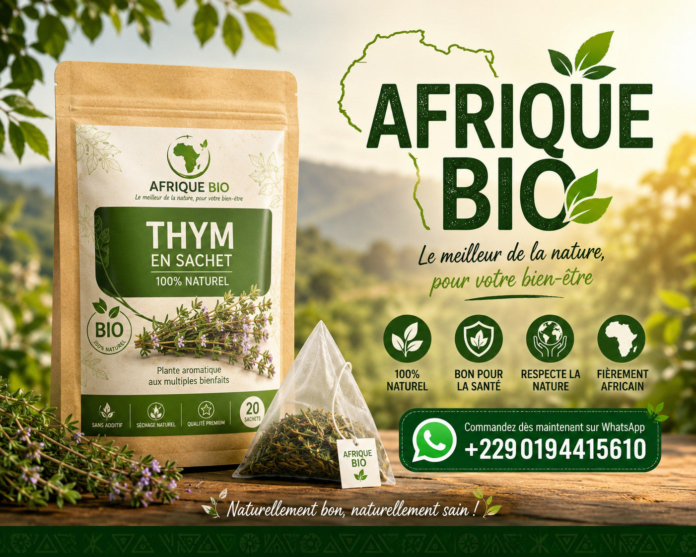 Produit 116 :Thym plante Anti-inflammatoire, cicatrisante et Confort respiratoire