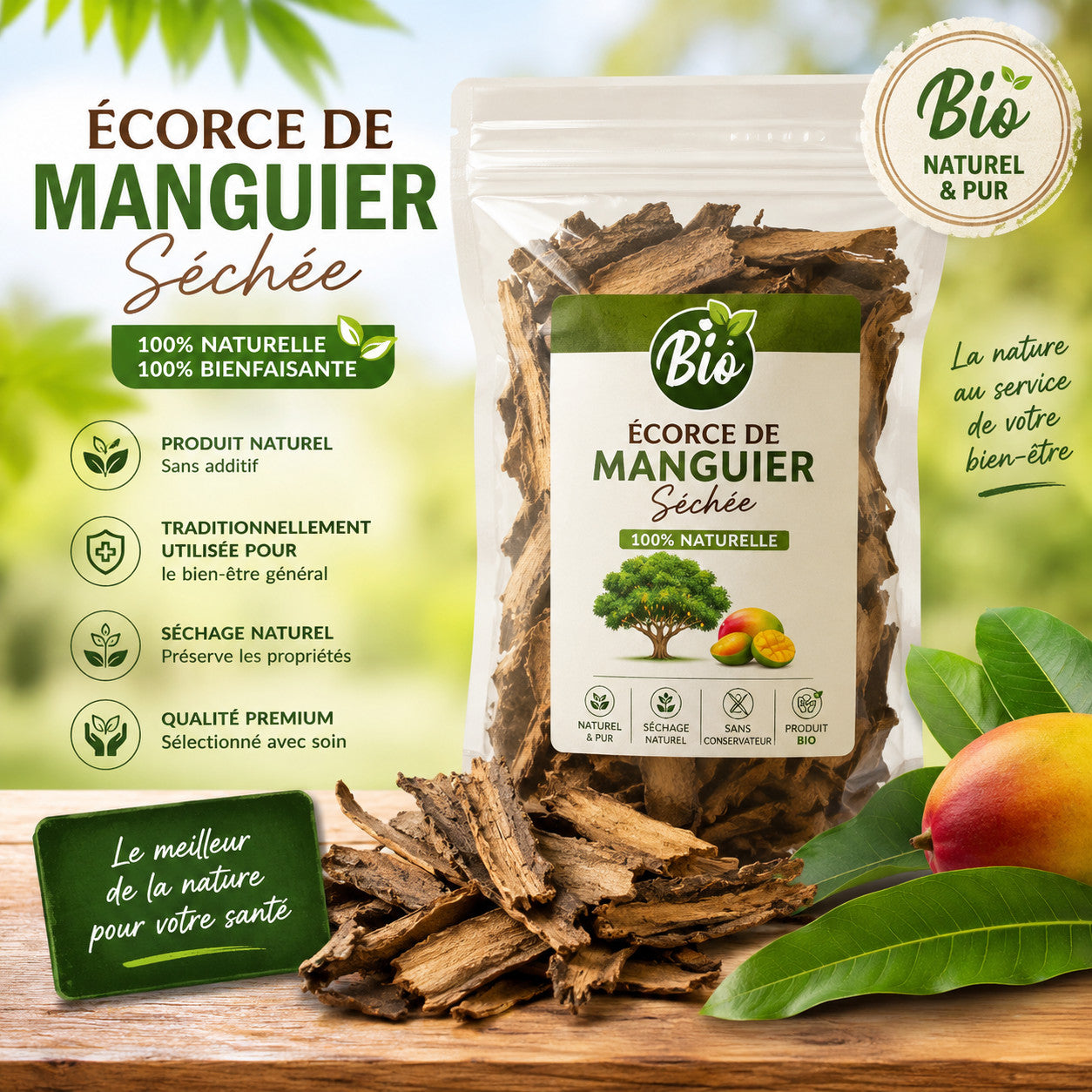 Produit 057 : L'écorce de manguier (astringente, anti-inflammatoire, antibactérien)