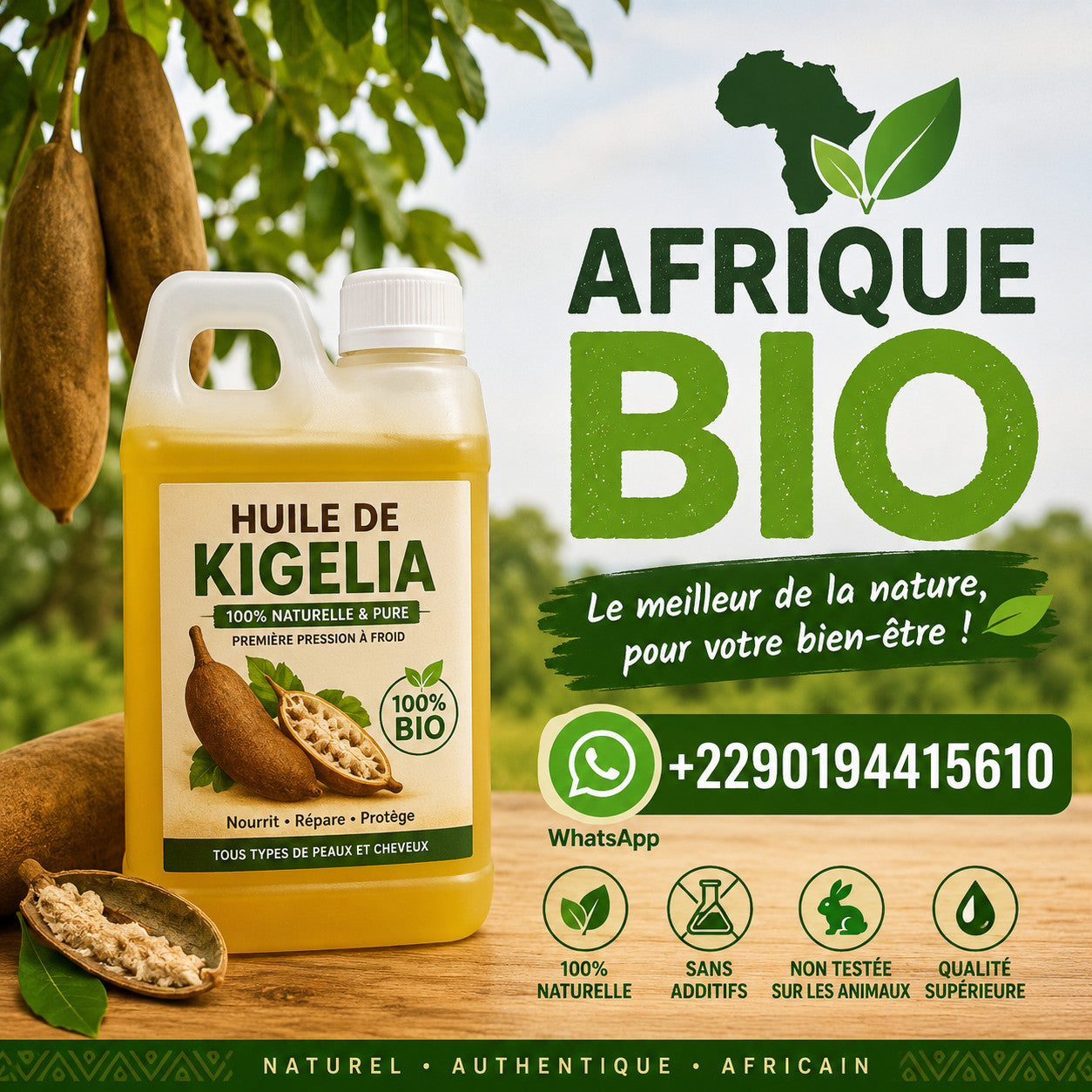 Produit 103 :L'huile de Kigelia contre L'éjaculation précoce et la faiblesse sexuelle